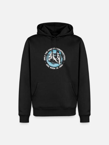 Physiotherapy born 1954 - Men’s Premium Organic Hoodie - black