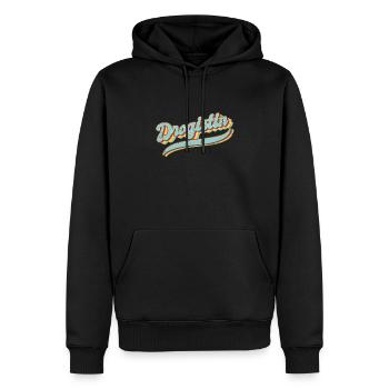 Apotheker Vintage Drogistin - Männer Premium Bio Hoodie - Schwarz - Vorne - Nico (187cm)