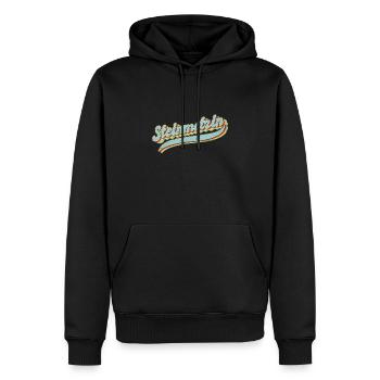 Handwerker Steinmetz Vintage Steinmetzin - Männer Premium Bio Hoodie - Schwarz - Vorne - Nico (187cm)