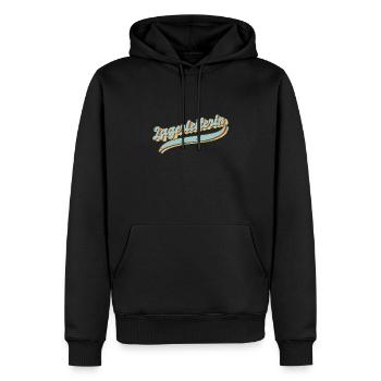 Logistik Vintage Logistikerin Lagerleiterin - Männer Premium Bio Hoodie - Schwarz - Vorne - Nico (187cm)