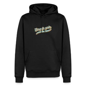 Tierwirt Vintage Tierpflegerin - Männer Premium Bio Hoodie - Schwarz - Vorne - Nico (187cm)