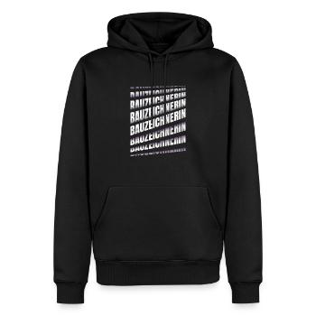 Ingenieur Spruch Bauzeichnerin - Männer Premium Bio Hoodie - Schwarz - Vorne - Nico (187cm)