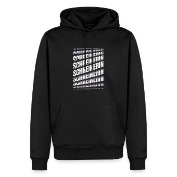 Schreiner Spruch Schreinerin - Männer Premium Bio Hoodie - Schwarz - Vorne - Nico (187cm)
