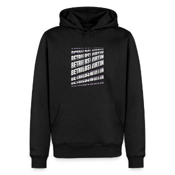 BWL Spruch Betriebswirtin - Männer Premium Bio Hoodie - Schwarz - Vorne - Nico (187cm)