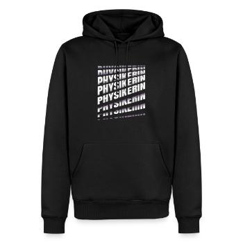 Physik Spruch Physikerin - Männer Premium Bio Hoodie - Schwarz - Vorne - Nico (187cm)