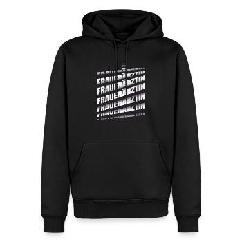 Frauenarzt Hebamme Frauenärztin - Männer Premium Bio Hoodie - Schwarz - Vorne - Nico (187cm)