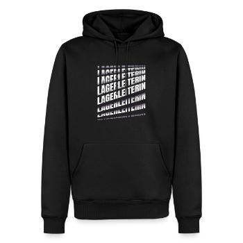 Logistik Spruch Logistikerin Lagerleiterin - Männer Premium Bio Hoodie - Schwarz - Vorne - Nico (187cm)
