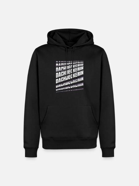 Dachdecker Spruch Handwerker Dachdeckerin - Männer Premium Bio Hoodie - Schwarz