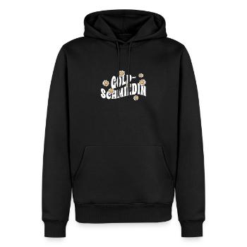 Juwelier niedliche Blumen Goldschmiedin - Männer Premium Bio Hoodie - Schwarz - Vorne - Nico (187cm)