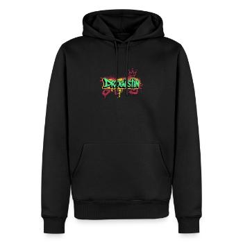 Apotheker Graffiti-Art Drogistin - Männer Premium Bio Hoodie - Schwarz - Vorne - Nico (187cm)