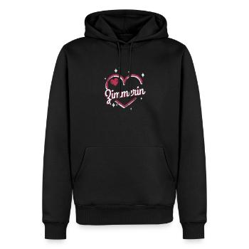 Zimmerer Kollegin niedliches Herz Zimmerin - Männer Premium Bio Hoodie - Schwarz - Vorne - Nico (187cm)