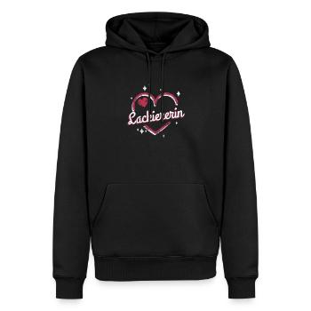 Maler Anstreicher Kollegin niedliches Herz - Männer Premium Bio Hoodie - Schwarz - Vorne - Nico (187cm)