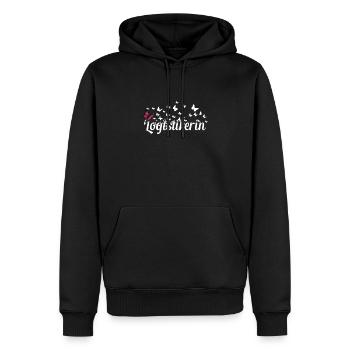 Logistik Kollegin Schmetterlinge Logistikerin - Männer Premium Bio Hoodie - Schwarz - Vorne - Nico (187cm)