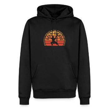 Keep-Qi-Gong Kampfkunst Chigong Meditation - Männer Premium Bio Hoodie - Schwarz - Vorne - Nico (187cm)