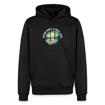 KAYAKS Kayaking CANOE RAFTING BOAT more-paddle - Men’s Premium Organic Hoodie - black - Front - Nico (187cm)