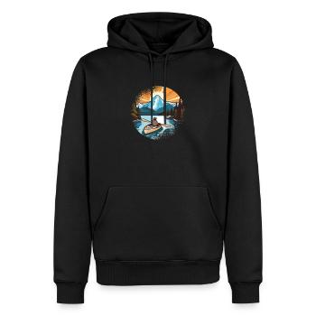 KAYAKS CANOE RAFTING BOAT Kayaking Paddling-paddle - Men’s Premium Organic Hoodie - black - Front - Nico (187cm)