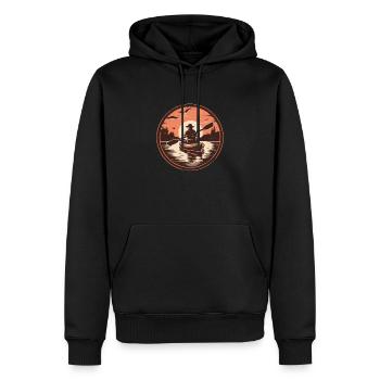 Kanu Canadier-Canoe Kajak Paddle-Canoe - Männer Premium Bio Hoodie - Schwarz - Vorne - Nico (187cm)