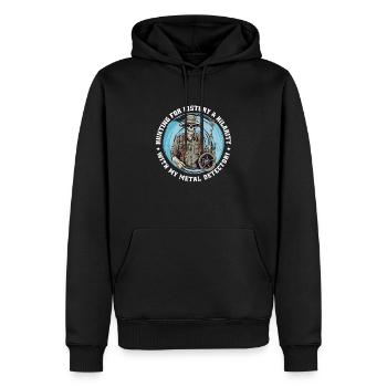 Les détecteurs Sondler sondent la chasse amusante - Sweat à capuche Premium bio Homme - noir - Devant - Nico (187cm)