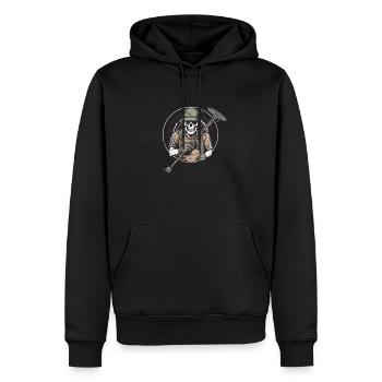 Detectorists Sondler Sondeln Retro-Vintage - Men’s Premium Organic Hoodie - black - Front - Nico (187cm)