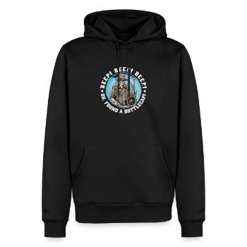 Détecteur de métaux Probdler Sonde Drôle de bip-bip - Sweat à capuche Premium bio Homme - noir - Devant - Nico (187cm)