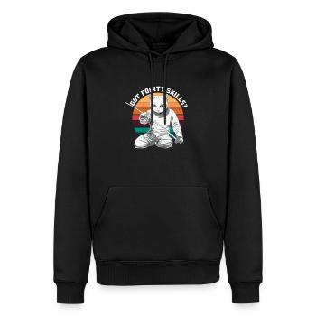 Katzen Fechter gamer lustiges Fechten Sport Katzen - Männer Premium Bio Hoodie - Schwarz - Vorne - Nico (187cm)