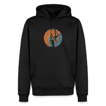Tontaubenschießen Tontauben Vintage - Männer Premium Bio Hoodie - Schwarz - Vorne - Nico (187cm)