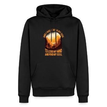 Hund Hundehalter Zubehör Hundliebhaber lustige - Männer Premium Bio Hoodie - Schwarz - Vorne - Nico (187cm)