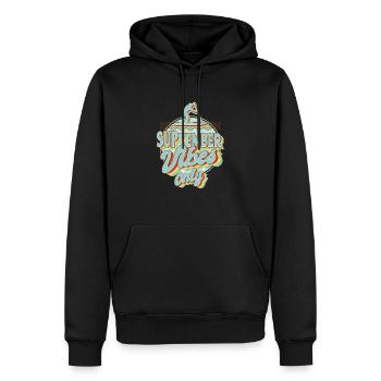 SUPtember Stand up paddle board Stand-up paddler - Sweat à capuche Premium bio Homme - noir - Devant - Nico (187cm)