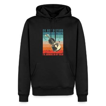 Violinist-Musiker Geigen Musik-Instrumente Geiger - Männer Premium Bio Hoodie - Schwarz - Vorne - Nico (187cm)