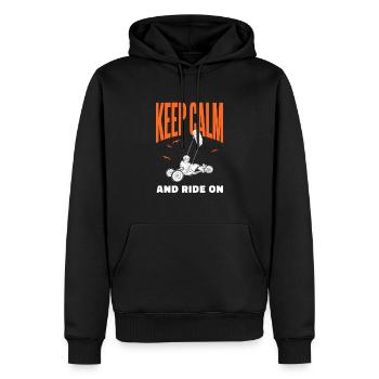 Strand-Kite Windracer Land-Kite Kite-Strandsegler - Männer Premium Bio Hoodie - Schwarz - Vorne - Nico (187cm)