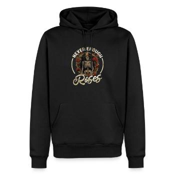Jardinier, Jardinier amateur, Fleuriste - Sweat à capuche Premium bio Homme - noir - Devant - Nico (187cm)