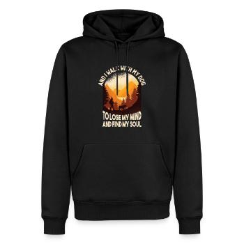 Hund Hundehalter Zubehör Hundliebhaber lustige - Männer Premium Bio Hoodie - Schwarz - Vorne - Nico (187cm)