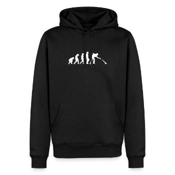 Petanque Boccia Petanque Balls Petanque Players - Men’s Premium Organic Hoodie - black - Front - Nico (187cm)