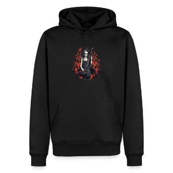 Violoncelliste Musicien violoncelliste - Sweat à capuche Premium bio Homme - noir - Devant - Nico (187cm)