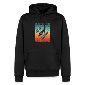 Dulcimer-Musiker Zupfinstrument Hammered Dulcimer - Männer Premium Bio Hoodie - Schwarz - Vorne - Nico (187cm)