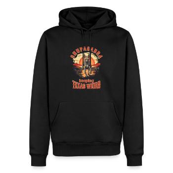 Cryptozoologistes Chupacabra Créatures Drôle - Sweat à capuche Premium bio Homme - noir - Devant - Nico (187cm)