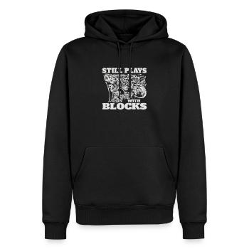 Mechatroniker Auto-Schrauber lustige Sprüche - Männer Premium Bio Hoodie - Schwarz - Vorne - Nico (187cm)