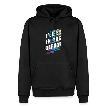 Auto-Schrauber Mechaniker Hobby-Garage Modellbau - Männer Premium Bio Hoodie - Schwarz - Vorne - Nico (187cm)