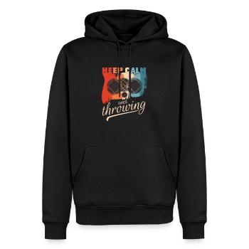 Petanque players, petanque games, bocce, petanque, balls - Men’s Premium Organic Hoodie - black - Front - Nico (187cm)