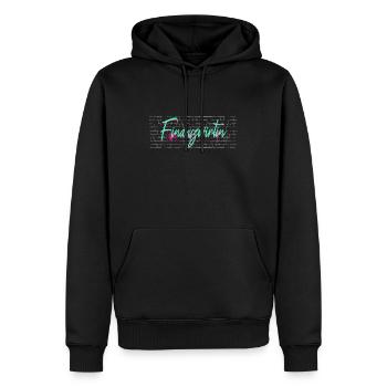 Finanzamt Abschluss-Geschenk Finanzwirtin - Männer Premium Bio Hoodie - Schwarz - Vorne - Nico (187cm)