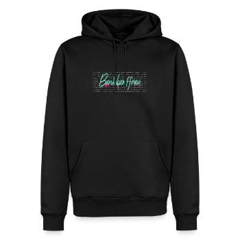 Banker Abschluss-Geschenk Bankkauffrau - Männer Premium Bio Hoodie - Schwarz - Vorne - Nico (187cm)