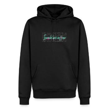 Makler Abschluss-Geschenk Immobilienkauffrau - Männer Premium Bio Hoodie - Schwarz - Vorne - Nico (187cm)