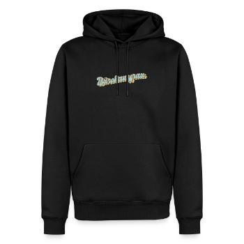 Angestellter Abschluss-Geschenk Bürokauffrau - Männer Premium Bio Hoodie - Schwarz - Vorne - Nico (187cm)