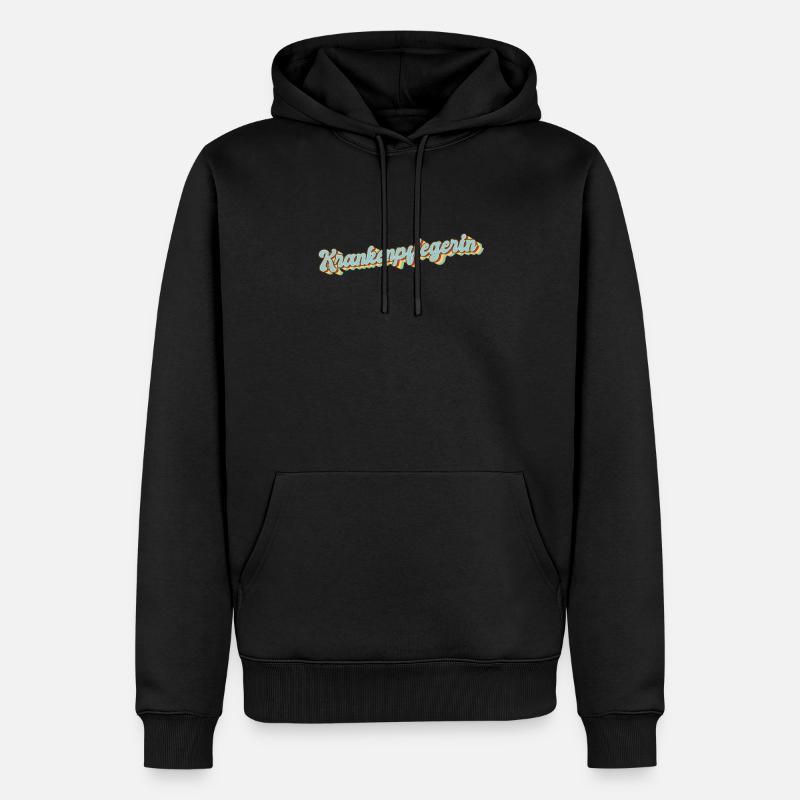 Pflegekraft Abschluss-Geschenk Krankenpflegerin - Männer Premium Bio Hoodie - Schwarz