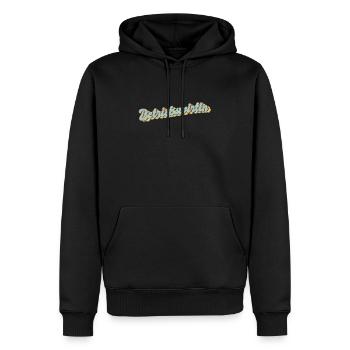 BWL Abschluss-Geschenk Betriebswirtin - Männer Premium Bio Hoodie - Schwarz - Vorne - Nico (187cm)