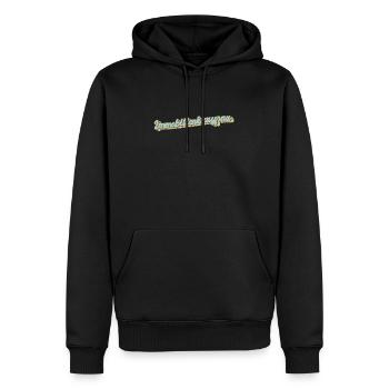 Makler Abschluss-Geschenk Immobilienkauffrau - Männer Premium Bio Hoodie - Schwarz - Vorne - Nico (187cm)