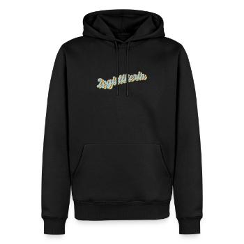 Logistik Abschluss-Geschenk Logistikerin - Männer Premium Bio Hoodie - Schwarz - Vorne - Nico (187cm)