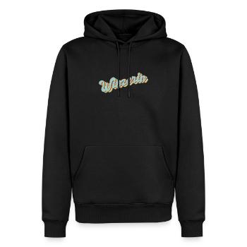 Weinbauer Abschluss-Geschenk Winzerin - Männer Premium Bio Hoodie - Schwarz - Vorne - Nico (187cm)