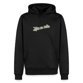 Zimmerer Abschluss-Geschenk Zimmerin - Männer Premium Bio Hoodie - Schwarz - Vorne - Nico (187cm)