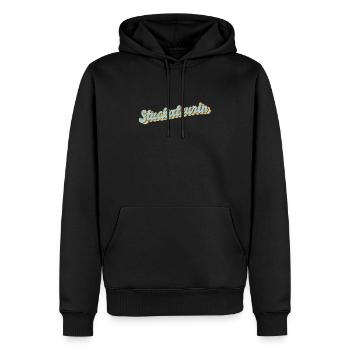 Plâtrier de cadeau de graduation de cloisons sèches - Sweat à capuche Premium bio Homme - noir - Devant - Nico (187cm)